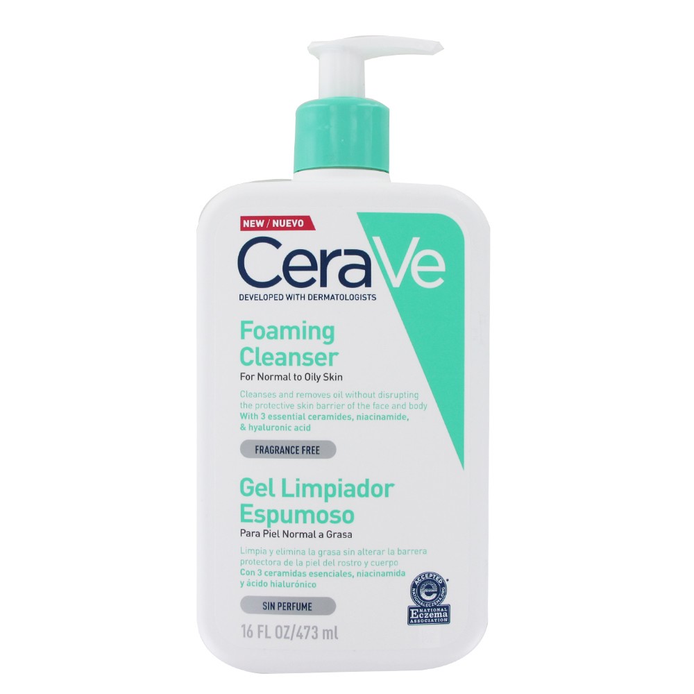 CERAVE Sữa Rửa Mặt FOAMING Cleanser For Normal To Oily Skin cho da thường, da dầu