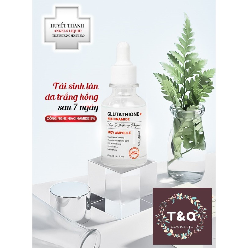 Huyết thanh trắng da 7day - Angel's Liquid 7 day Glutathione 700 V-ample 30ml