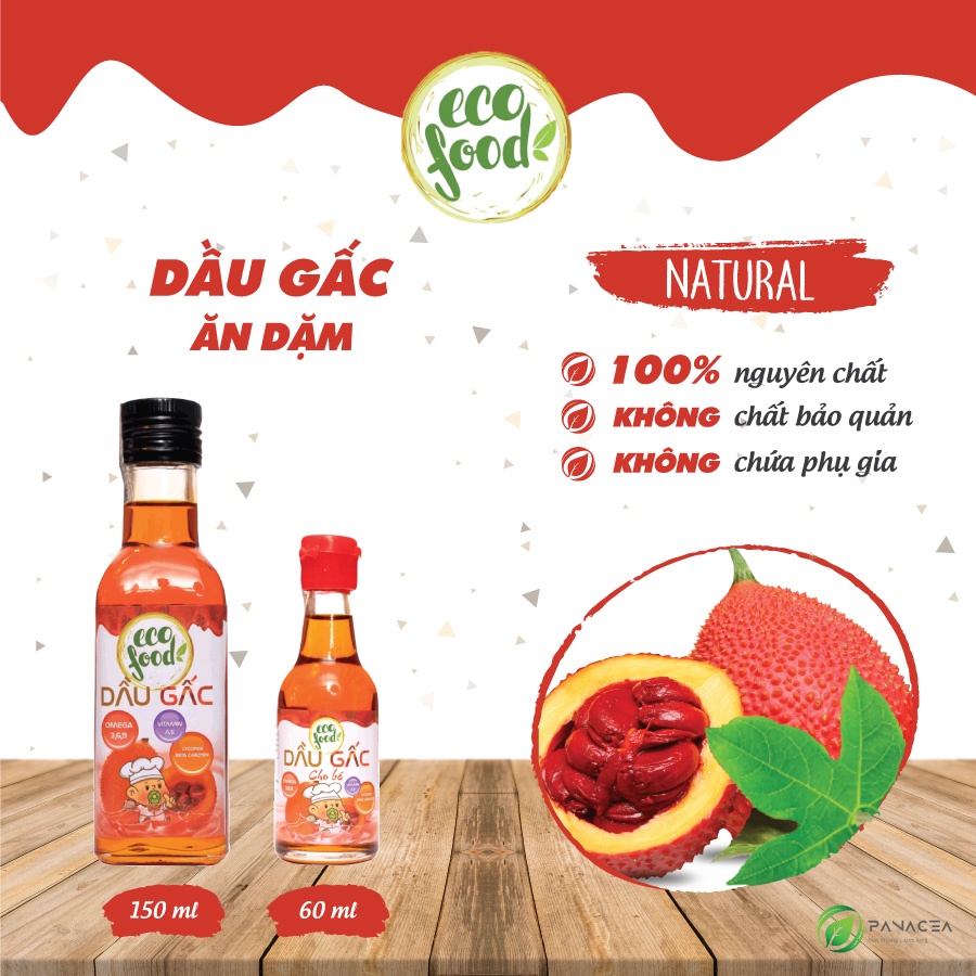 Dầu Gấc Ecofood nguyên chất ăn dặm cho bé - Thực đơn Ăn dặm - Ăn dặm chỉ huy - Ăn dặm kiểu Nhật