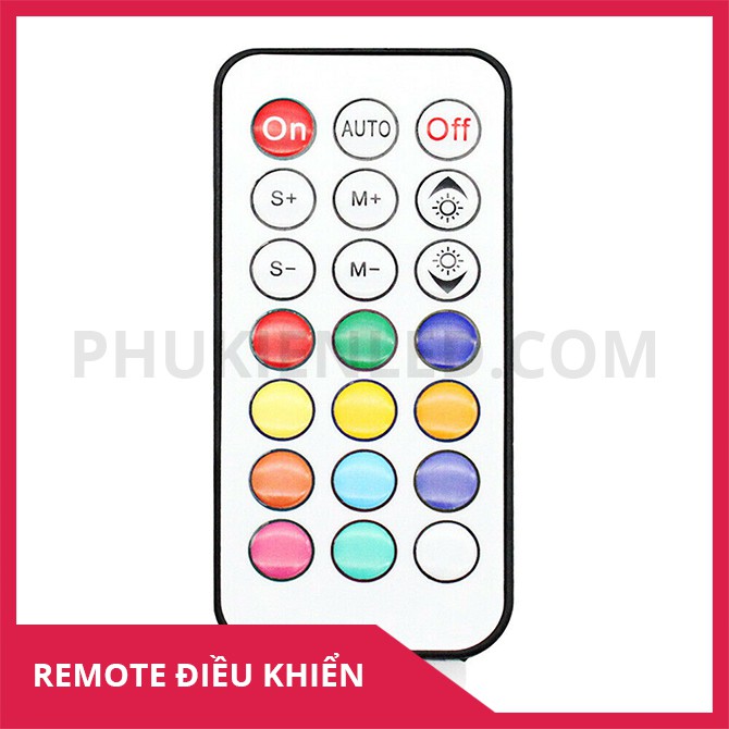 Mạch Điều Khiển Led Dây Full Màu – Có remote – 21 phím bấm