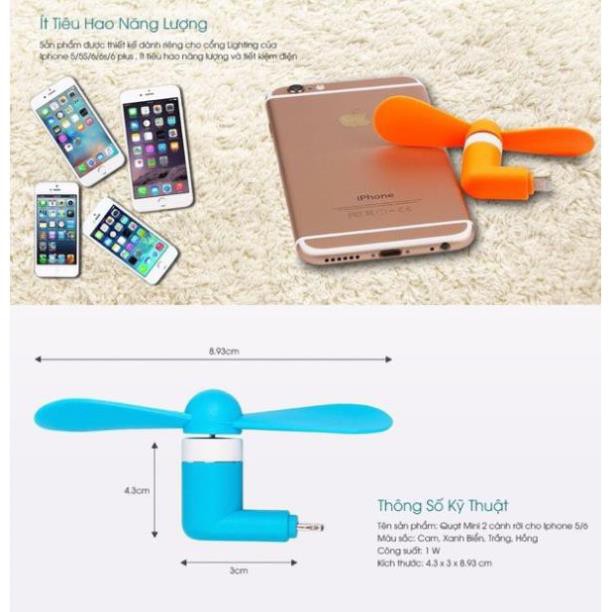 QUẠT MINI CẮM IPHONE, Samsung, micro | BigBuy360 - bigbuy360.vn