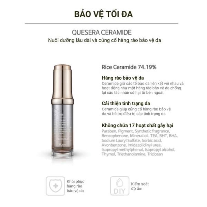 Serum Giúp Da Sáng Khỏe The Plant Base Quesera Ceramide 20ml
