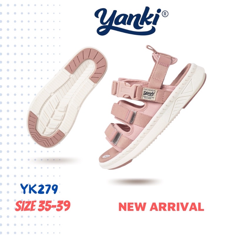 Sandal Nữ Quai Chéo Thời Trang YANKI Sport YK279 - Hồng