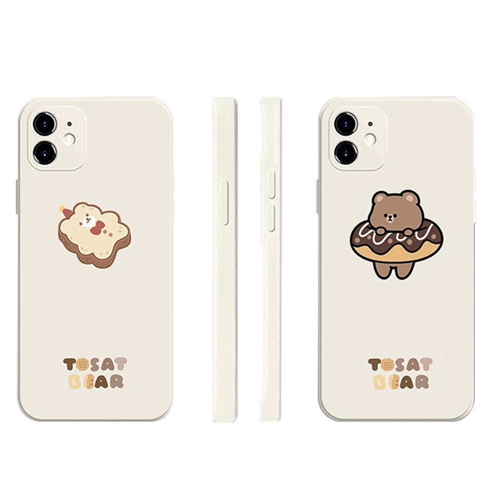Ốp Lưng Iphone Cạnh Vuông Tosat bear, BVC , Iphone5/5s/6/6plus/6s/6splus/7/7plus/8/8plus/x/xr/xs/11/12/pro/ma-Sen