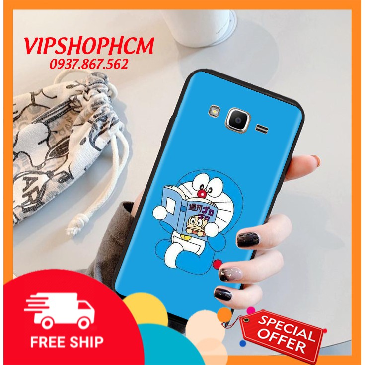Ốp lưng SamSung J3 2016/ J3 Pro/ J3 2018/ J4/ J4 Plus Hình Doremon Nhảy Múa - viền TPU dẻo