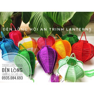 [Rẻ vô địch] Đèn lồng hội an_Đèn đan dây_Khung sắt_20CM