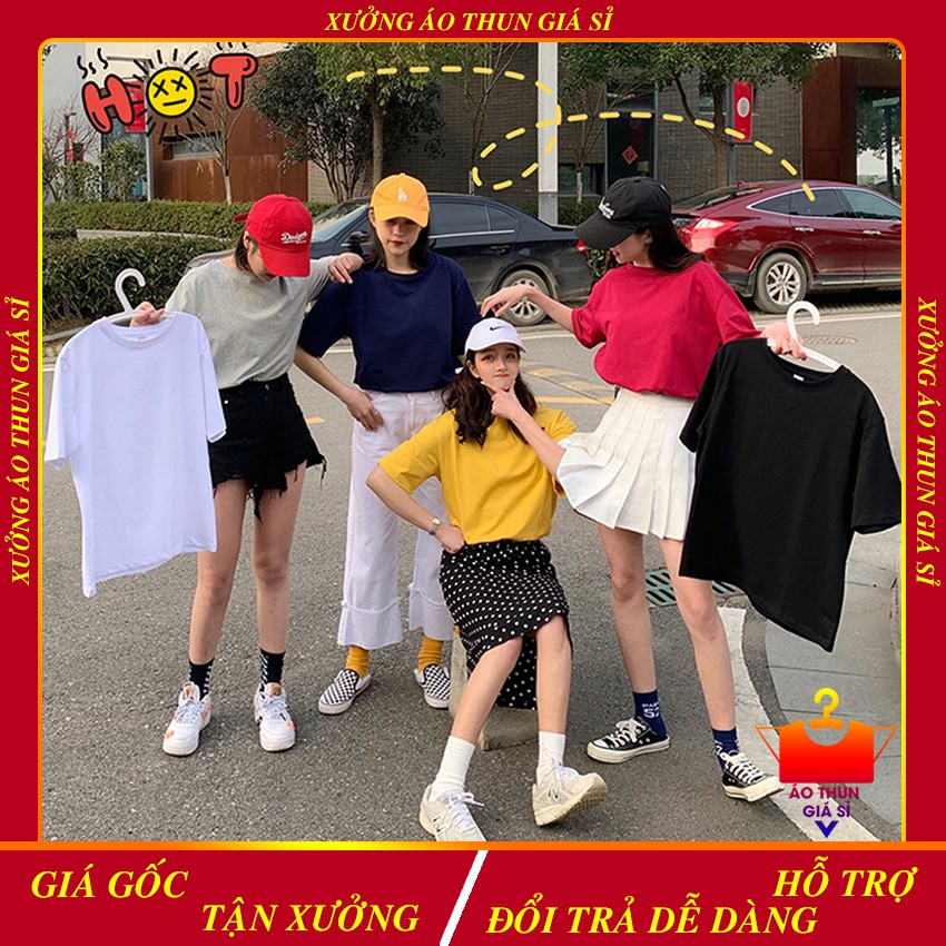 Áo Phông Nữ Tay Lỡ Form Rộng Nhiều Màu Lựa Chọn - Xưởng áo thun giá sỉ