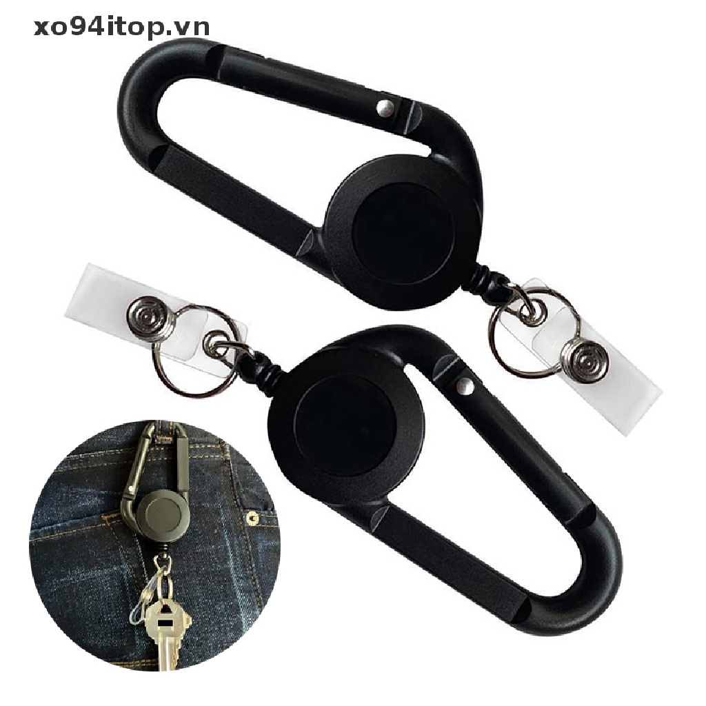 Xoitop Móc Chìa Khóa Có Dây Treo Thẻ ID Thu Gọn Được