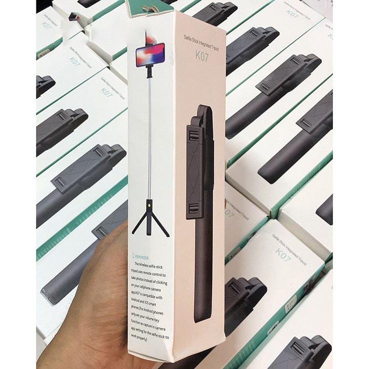 [CHÍNH HÃNG] Gậy Chụp Ảnh K07 Bluetooth Selfie kèm Điều Khiển từ xa remote, Gậy tự sướng 3 chân đa năng | BigBuy360 - bigbuy360.vn