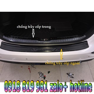 Ốp chống trầy cốp trong và ngoài cerato 2016-2018 titan ,inox,carbon