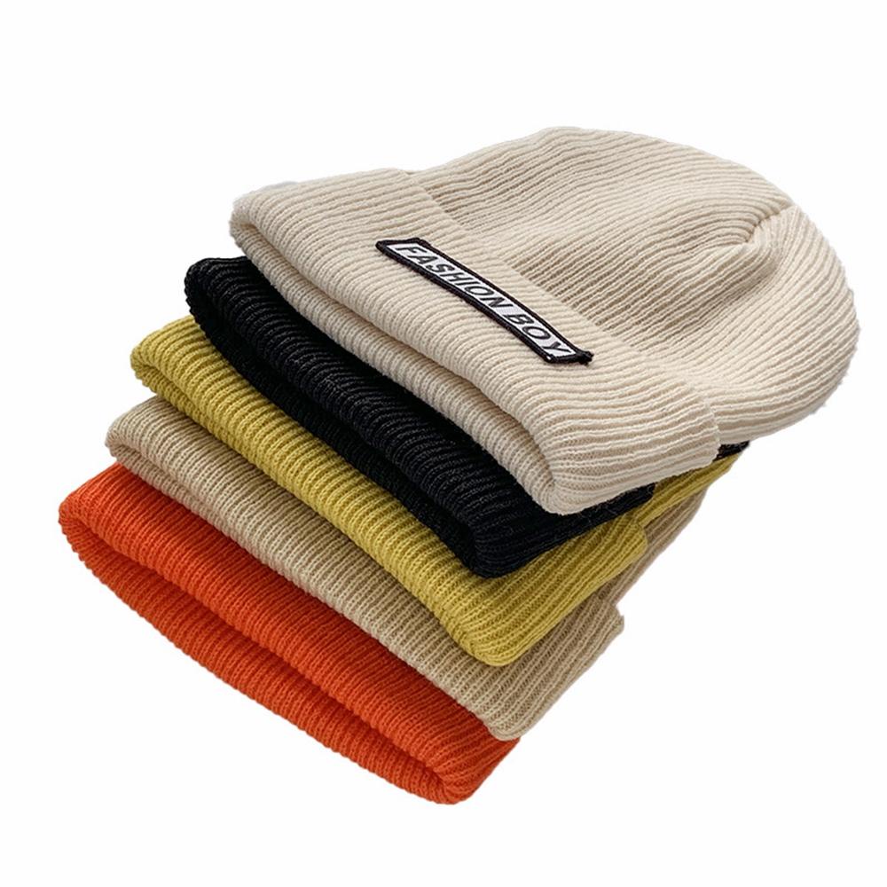 Mũ Beanie Dệt Kim Thiết Kế Mới Cho Nam Và Nữ