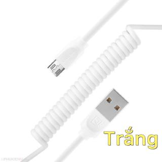 Dây cáp sạc lò xo cổng Micro USB giá rẻ