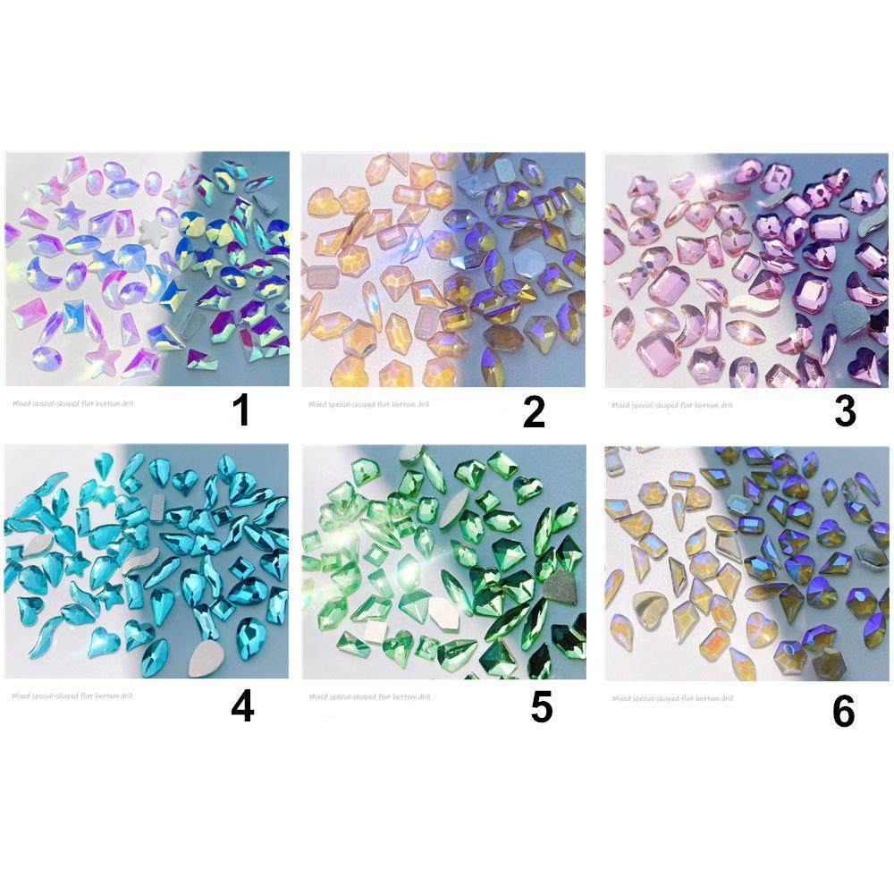 Set 100 Hạt Kim Cương 3D Hỗn Hợp Trang Trí Móng Tay Nghệ Thuật