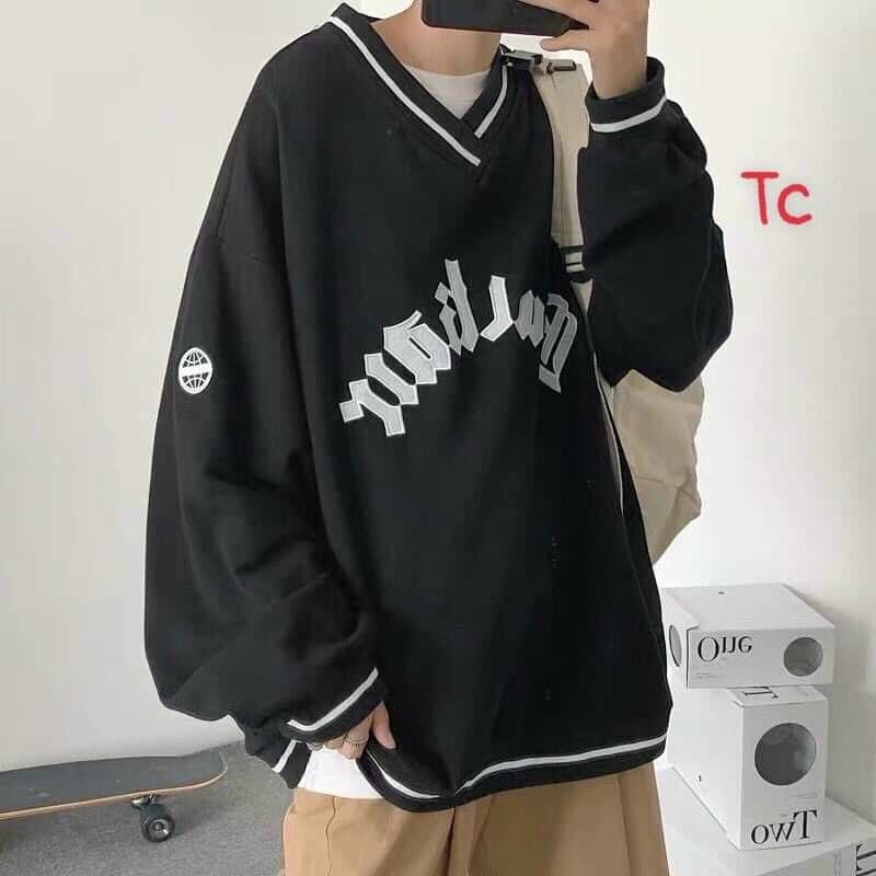 Áo nỉ viền cổ V Blackk cực đẹp.hangtotgiare98 | BigBuy360 - bigbuy360.vn