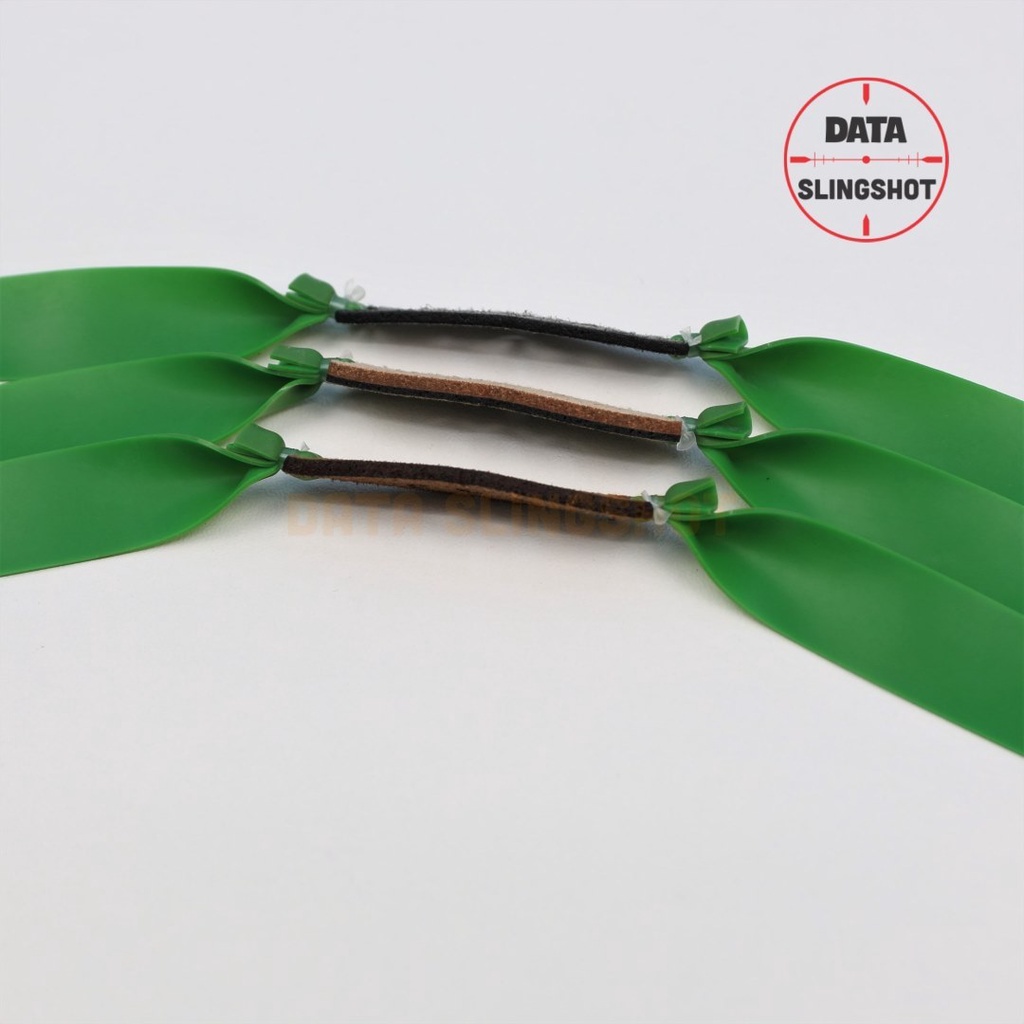1 Bộ Dây Thun Quỷ Xanh 0.55 0.6 0.65 0.7mm cột sẵn khổ thun kéo tới má Somi dùng cho Ná Cao Su - DATA SlingShot