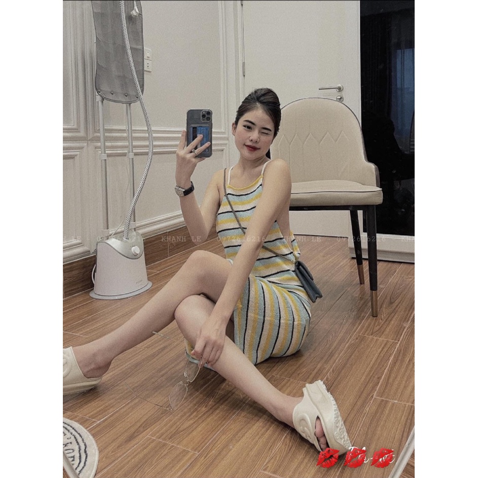Váy 2 dây kẻ mongtoghi ZR hot hit
