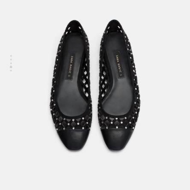 Giày bệt đính hạt chính hãng Zara