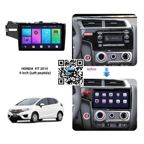 Màn Hình Android 9 inch Cho Xe JAZZ 2014-2021 - Đầu DVD Android Kèm Mặt Dưỡng Giắc Zin Cho HONDA JAZZ