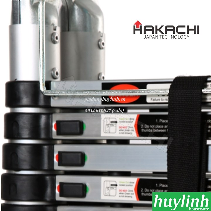 Thang nhôm rút đôi chữ A Hakachi HM-12CP - 3.8 mét