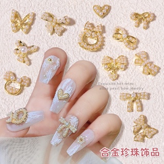 Set 10 Charm nơ cao cấp trang trí móng
