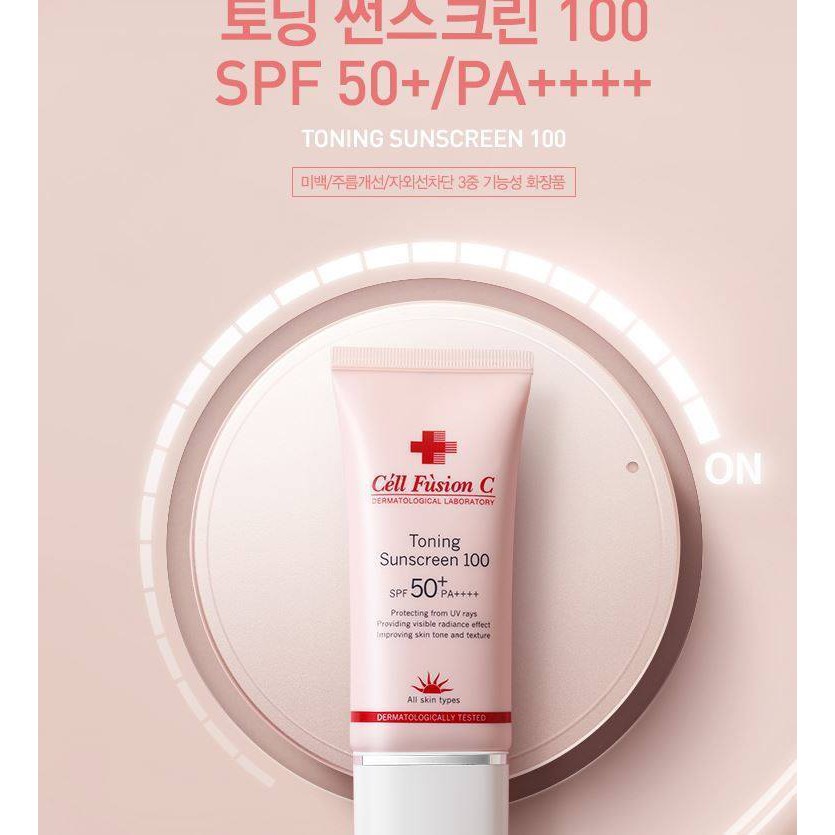 Kem Chống Nắng Nâng Tone Céll Fusion C Toning Sunscreen 100 SPF 50+ PA++++ | BigBuy360 - bigbuy360.vn