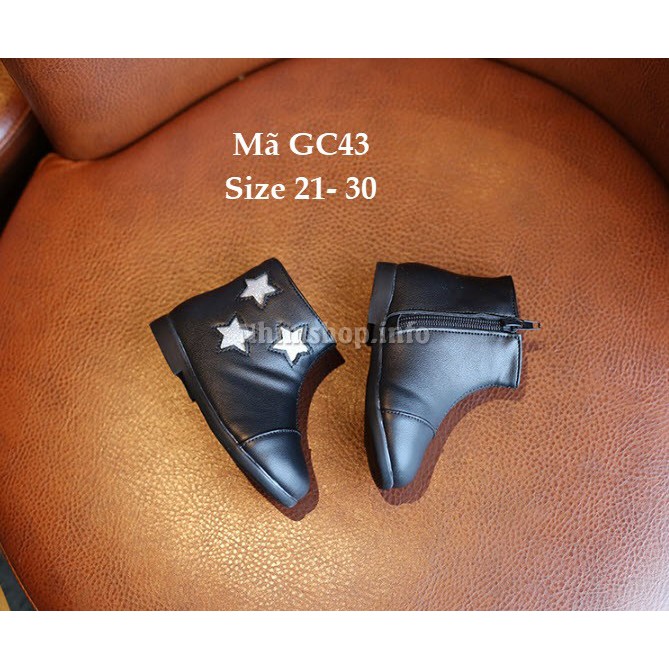 Giày Bốt Bé Gái 1 - 5 Tuổi Kiểu Dáng Hàn Quốc GC43
