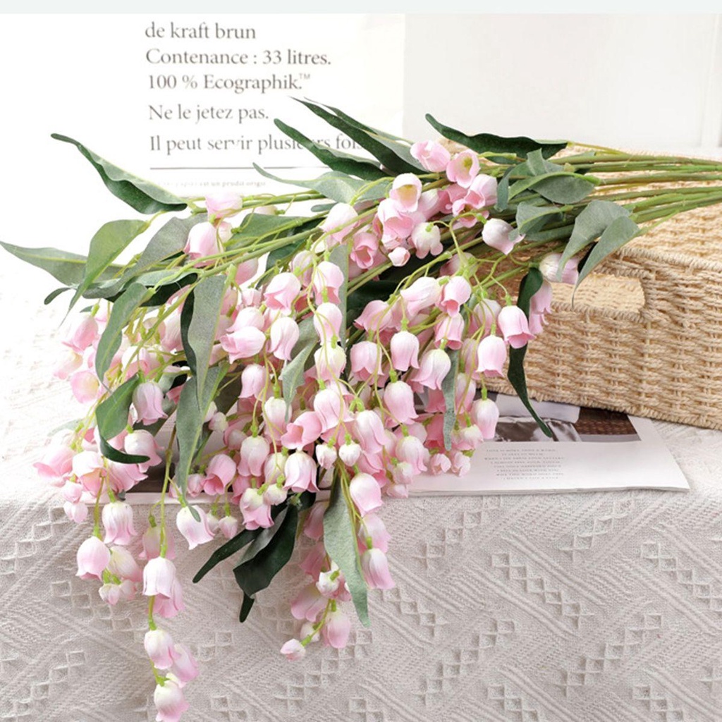 Lloyd Chậu Hoa Lilies Bằng Lụa Nhân Tạo Thanh Lịch Cho Sân Vườn Thung Lũng