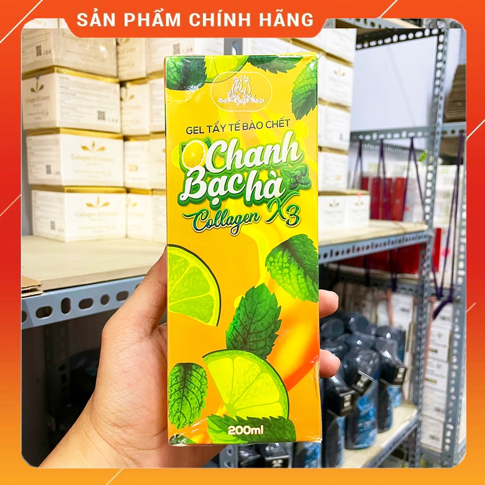 [Chính hãng] Tẩy Tế Bào Chanh Bạc Hà Collagen X3 - Tẩy Tế Bào Colagen X3 Công ty Đông Anh