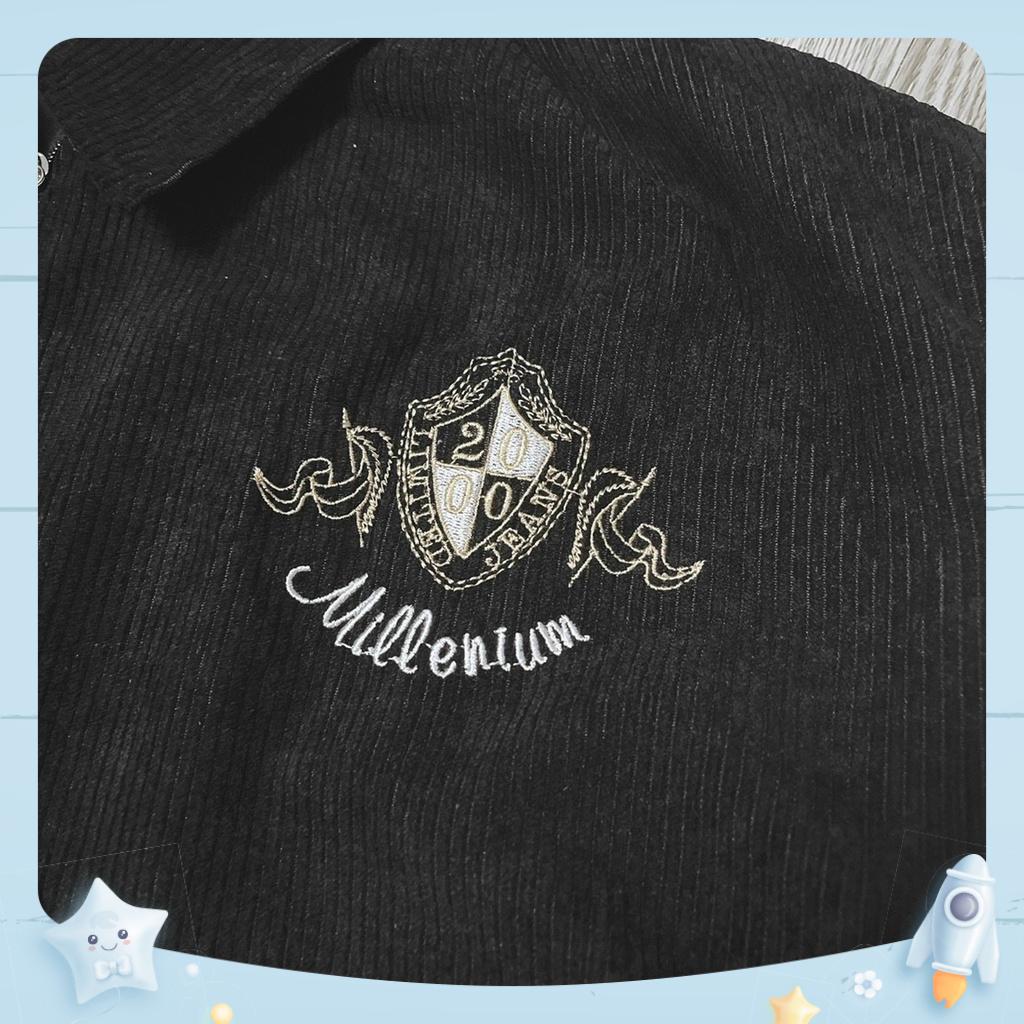 Áo  Khoác Bomber Nhung Ulzzang 2000