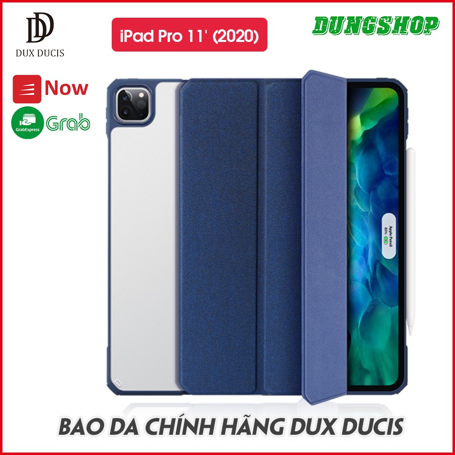 Bao da DUX DUCIS cho iPad Pro 11 inch (2020) - Mặt lưng trong, KHÔNG KHAY BÚT (DÒNG AIR) | BigBuy360 - bigbuy360.vn