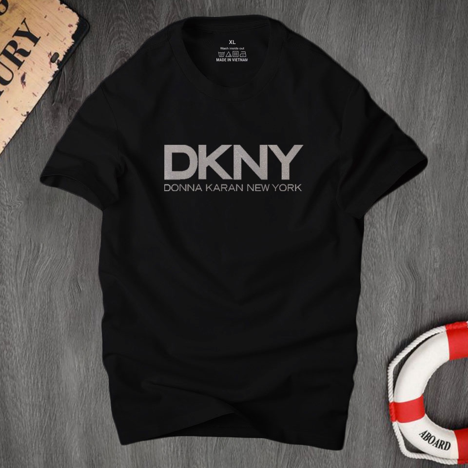 Áo thun nam cổ tròn Dkny thời trang cá tính, chất vải cotton 4 chiều cao cấp thoáng mát