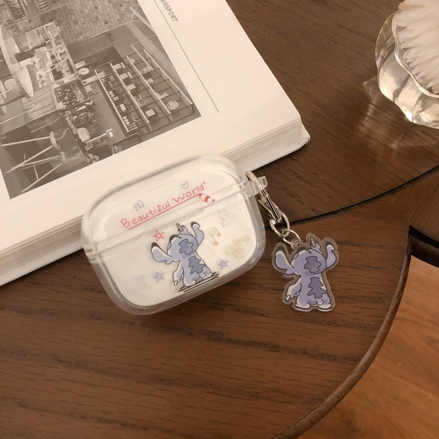 Vỏ Bảo Vệ Hộp Sạc Tai Nghe Edifier TWS1 Pro Trong Suốt Họa Tiết Hoạt Hình Dễ Thương