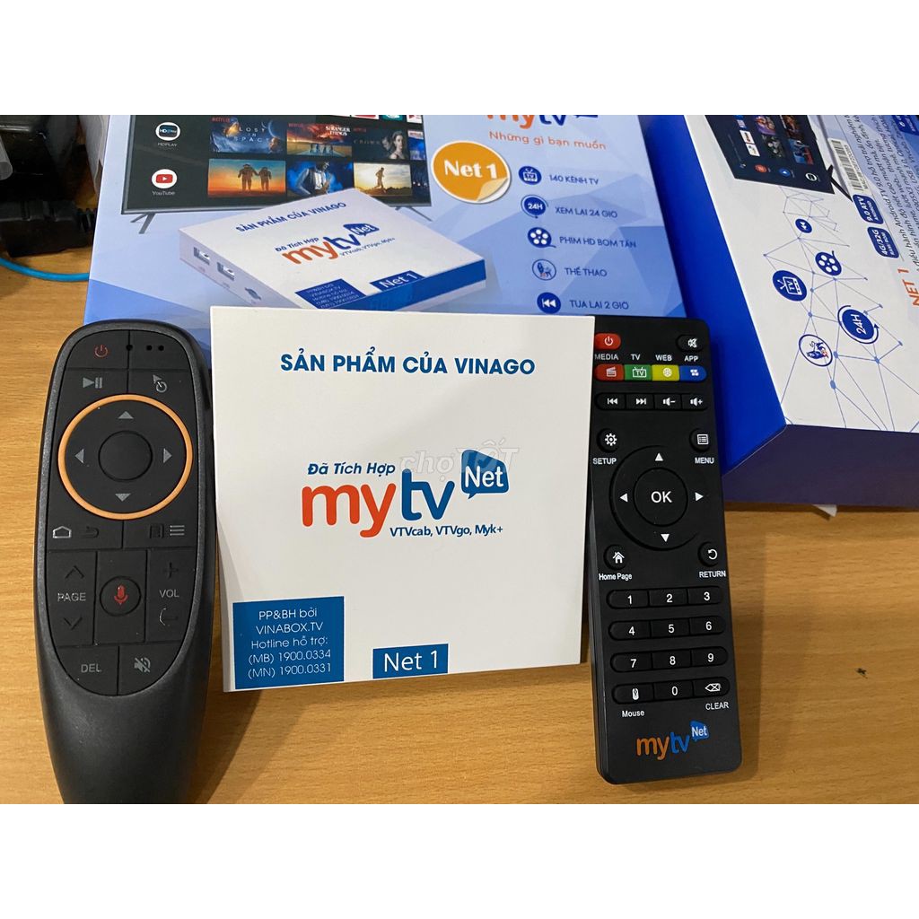 Android TV Box MyTV NET 4G-2020 100 kênh truyền hình, Có điều khiển giọng nói- Sản phẩm Chính hãng