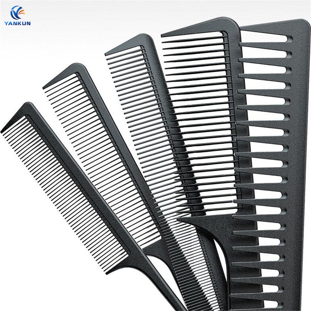 Lược chải tóc chống tĩnh điện bằng sợi carbon nhiều kiểu tùy chọn tiện lợi cho nam nữ