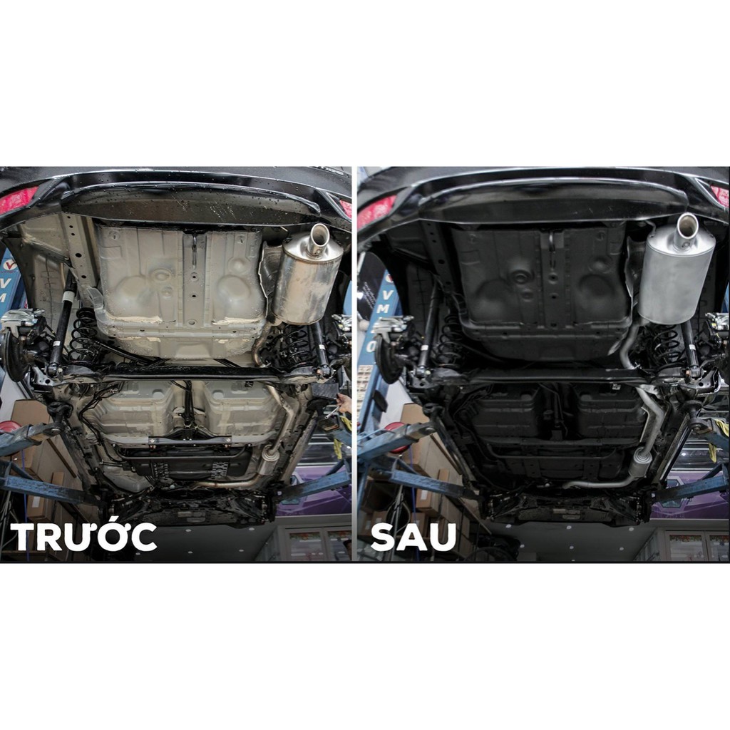 Chai xịt phủ gầm chống rỉ sét, chống mục hốc bánh Senfineco Anticor Underbody Protection 9975 - Tặng Nước Rửa Kính Wurth