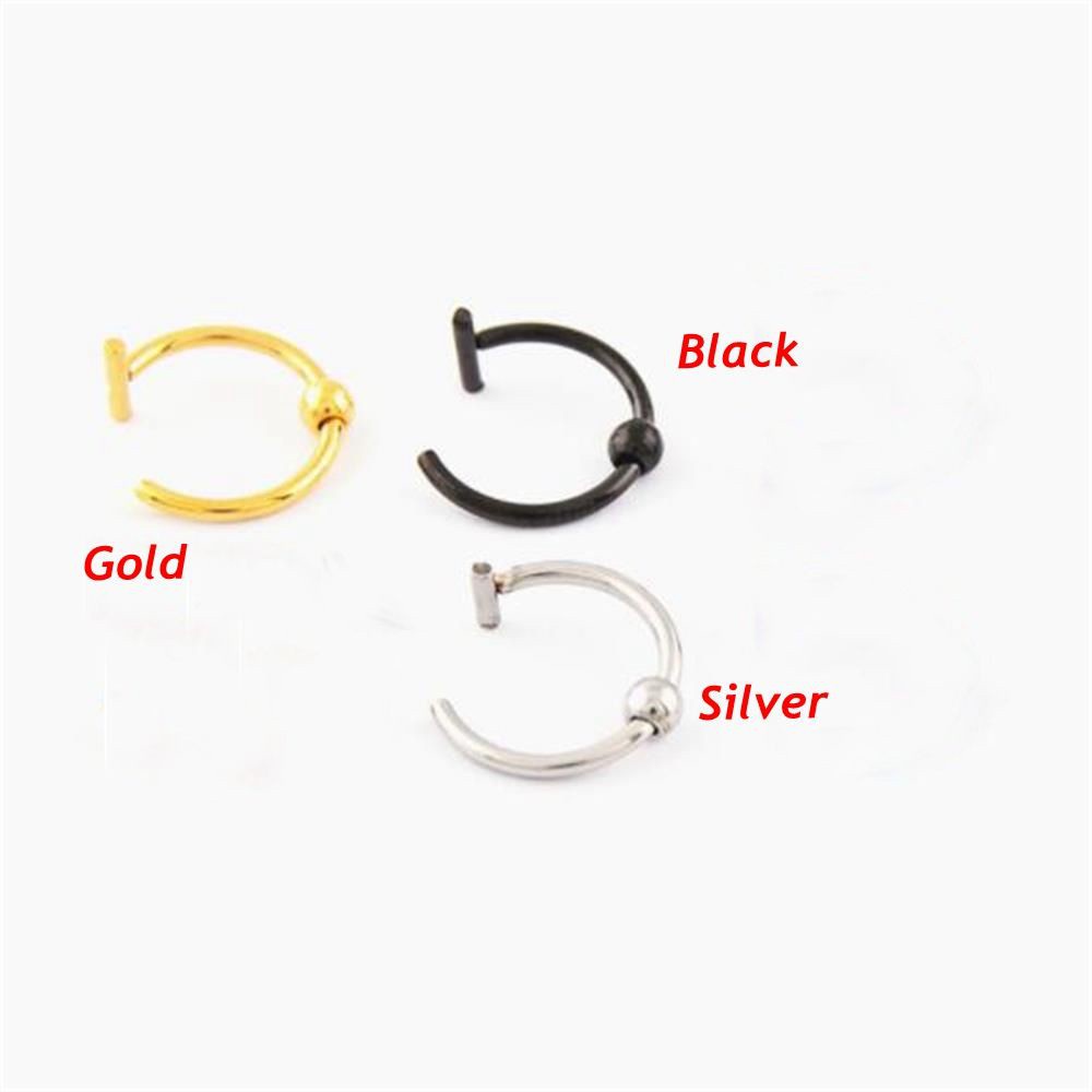 Khuyên kẹp mũi / môi nhiều màu thời trang cho nam nữ