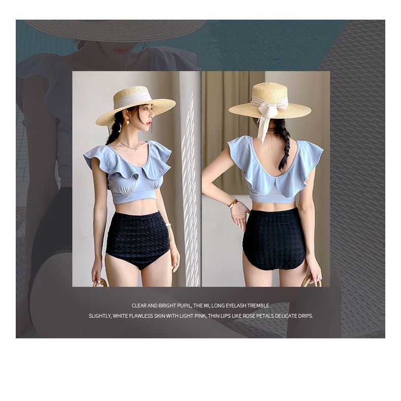 Bộ Đồ Bơi Dáng Ôm Xẻ Tà Ngực Nhỏ Thời Trang Xuân Hè Cho Nữ Sw bikini đi biển