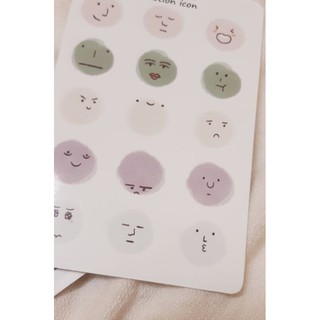 Tờ Bullet Journal/ planner sticker: emotion icon