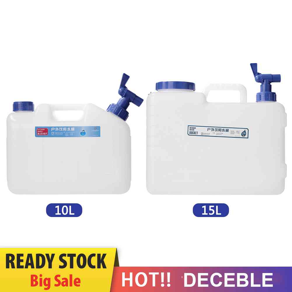 Bình Đựng Nước 10L 15L Kèm Vòi Và 2 Tay Cầm Tiện Dụng Mang Theo Du Lịch Cắm Trại