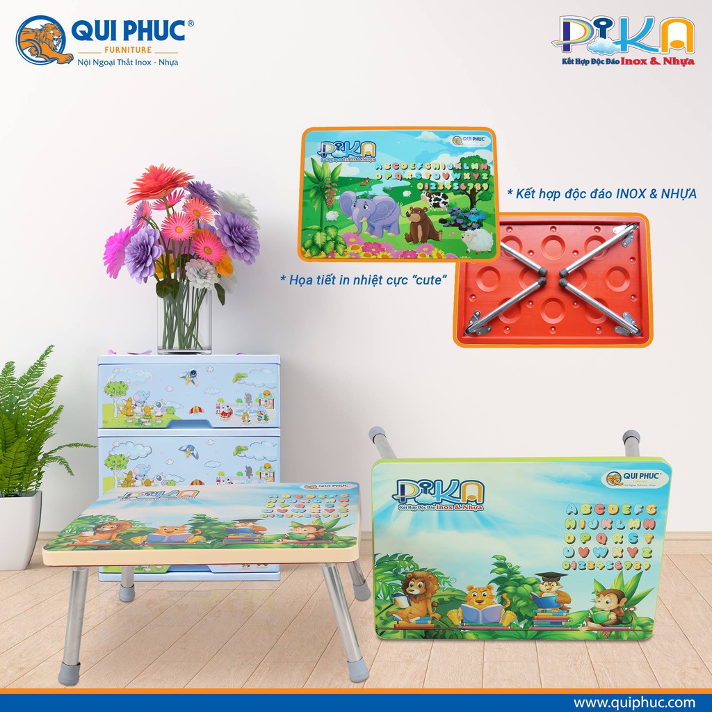 Tủ nhựa KATA 5 tầng ( 60cm x 48cm x 124cm ) HỌA TIẾT NGẪU NHIÊN- TẶNG KÈM BÀN XẾP CHO BÉ | BigBuy360 - bigbuy360.vn