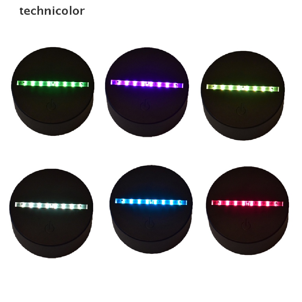 Đế Đèn LED 3D 7 Màu Kèm Dây Cáp USB Chuyên Dụng Giá Đỡ