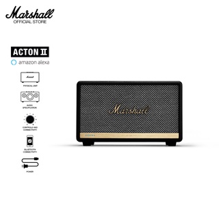 Loa Marshall Acton II Voice with Amazon Alexa Assistant Homeline - 1 năm bảo hành (Đen)