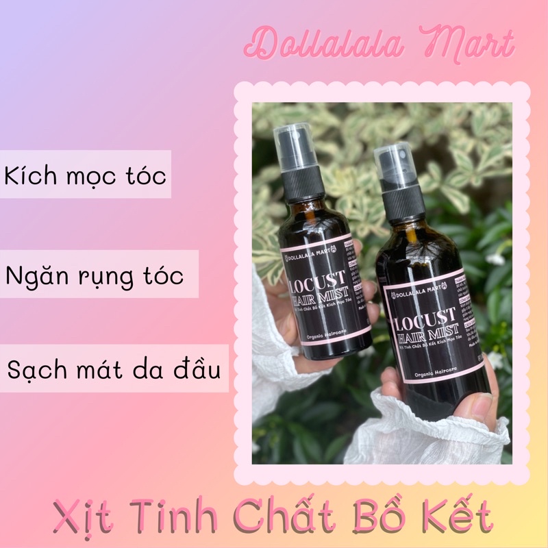 Xịt tinh chất bồ kết giúp mọc tóc dài dày, giảm gàu ngứa - Dollalala Mart