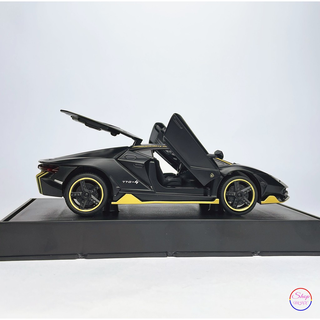 Xe đồ chơi mô hình sắt Lamborghini Lp770-4 TẶNG KÈM BIỂN SỐ tỉ lệ 1:32 hãng Miniauto
