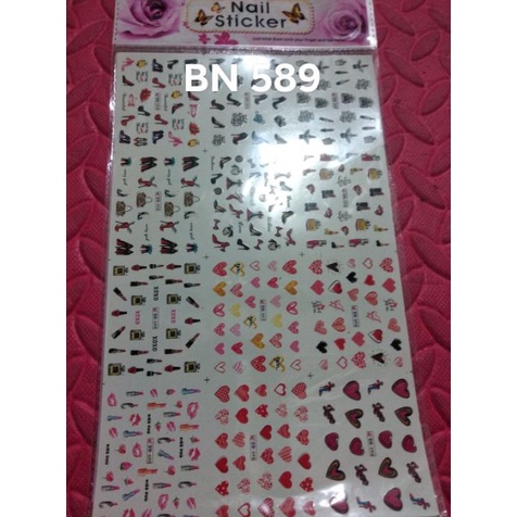 Hình dán sticker 3d noel thần tài, tết 2019 trang trí móng nail bảng to nhiều mẫu hoa hình đẹp xinh.