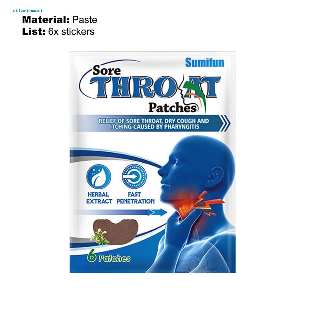Atl| Miếng Dán Vùng Cổ Họng Chống Dị Ứng Trọng Lượng Nhẹ Cho Người Lớn