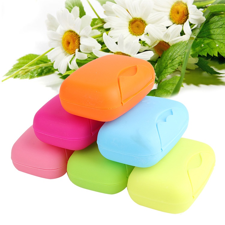 Hộp Đựng Xà Phòng Bằng Nhựa Chống Nước Chống Rò Rỉ Kèm Nắp Đậy Mini