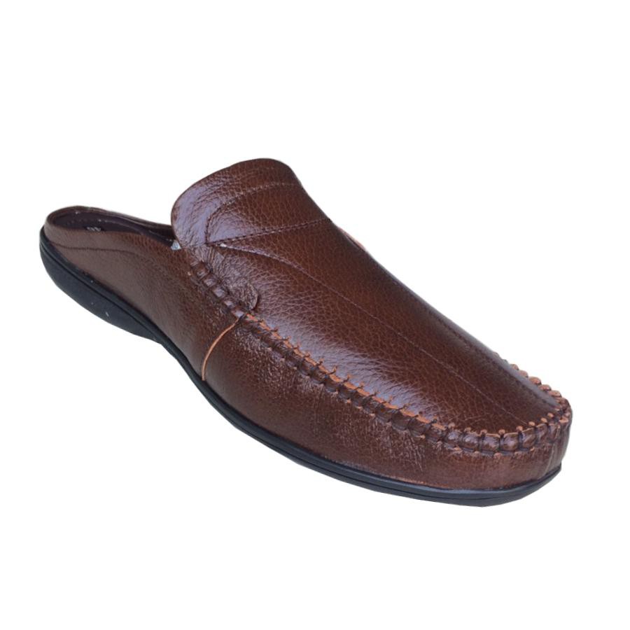 Dép bít mũi nam BIGSIZE da bò cao cấp Trường Hải TH_BM329