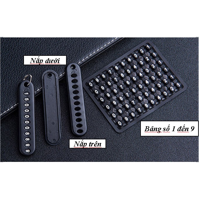 Thẻ xếp số điện thoại treo chùm chìa khóa