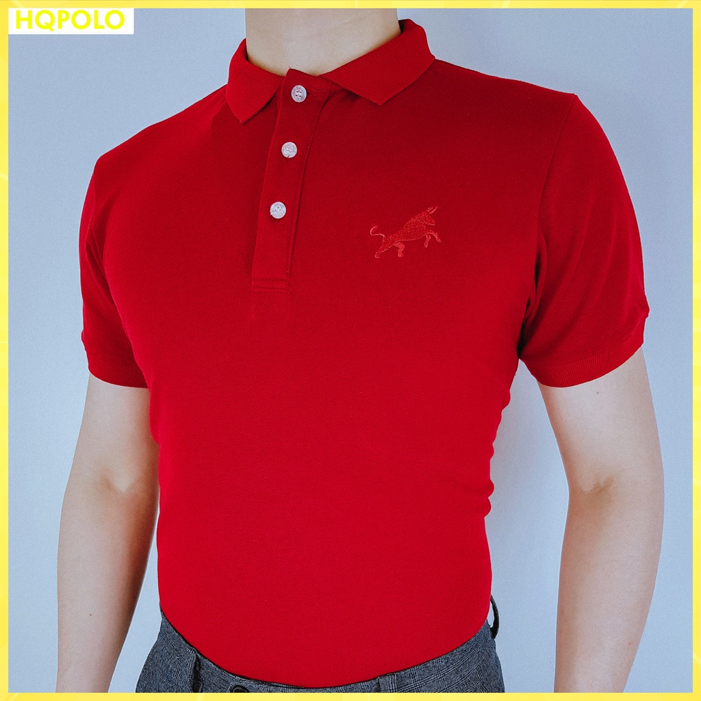 Áo thun POLO nam, cổ bẻ BASIC vải cá sấu Cotton CVC, Trẻ trung - Tinh tế, Phong cách Hiện đại 6 màu - HQPOLO 2021